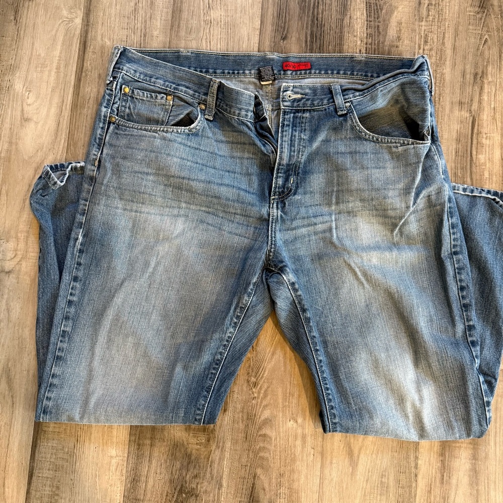 Men's Blue‎ Denim Jeans - Straight Fit